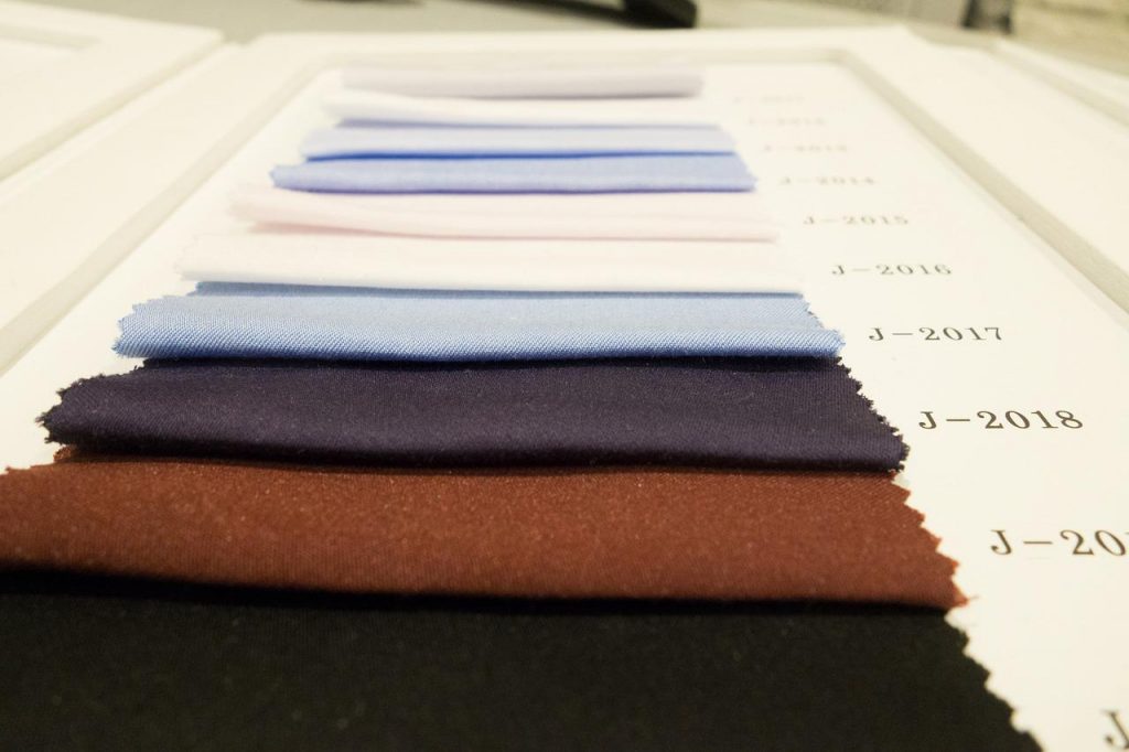 Different color shades of fabric