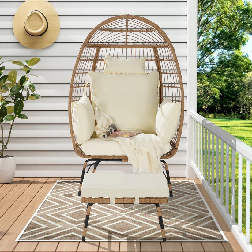 PE Rattan Egg Chair